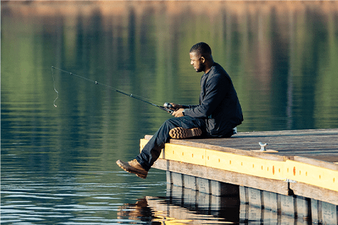 Austin fishing at a fishing spot Austin fishing at a fishing spot